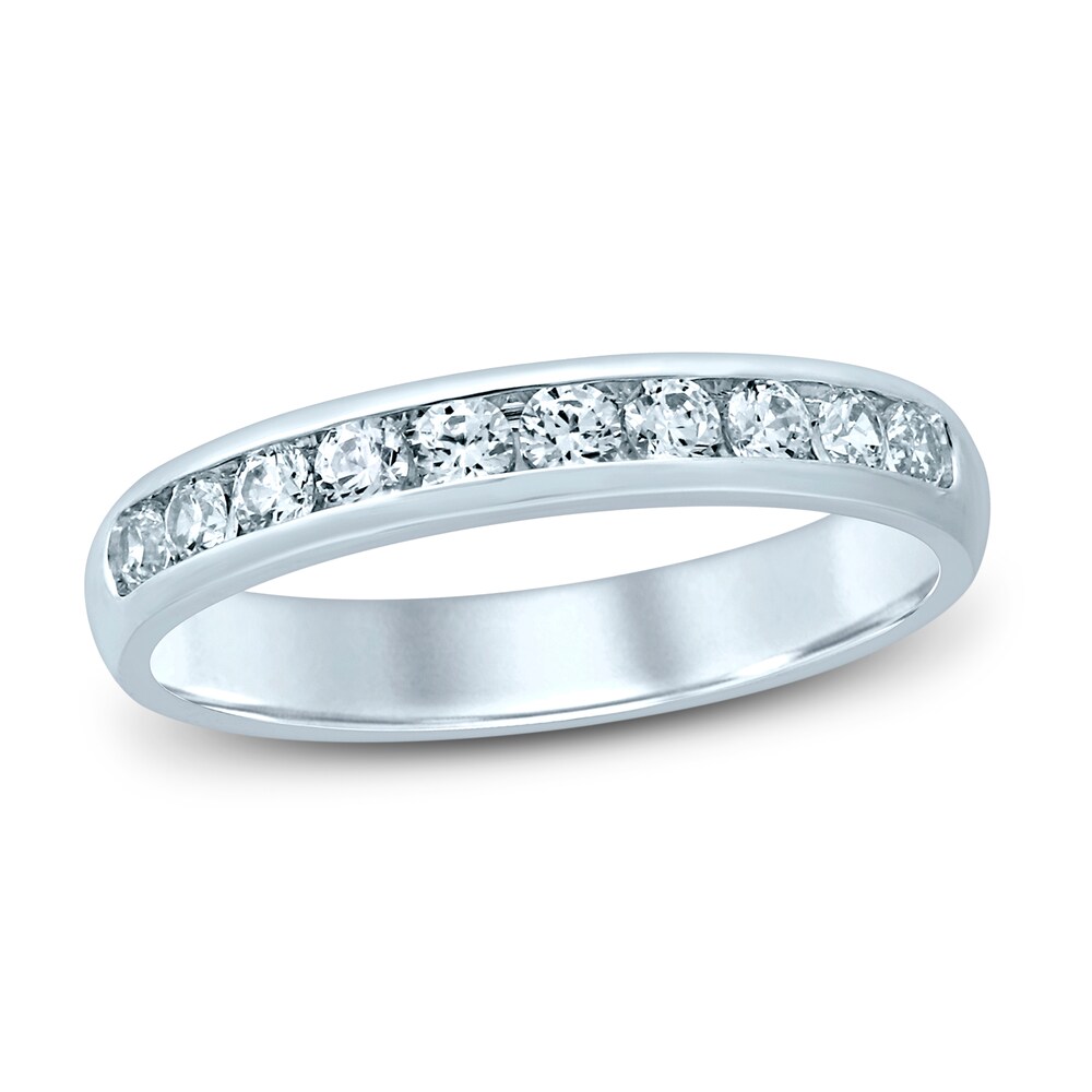 Diamond Anniversary Ring 1/2 ct tw Round 14K White Gold BVs5yrwg Diamond Anniversary Ring 1/2 ct tw Round 14K White Gold BVs5yrwg