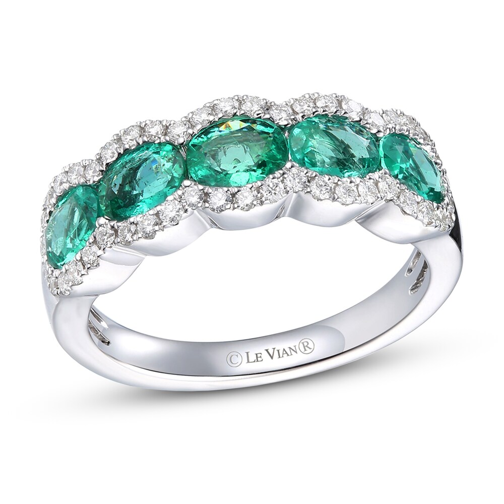 Le Vian Natural Emerald Ring 1/3 ct tw Diamonds 14K Vanilla Gold BWfqqCwH Le Vian Natural Emerald Ring 1/3 ct tw Diamonds 14K Vanilla Gold BWfqqCwH