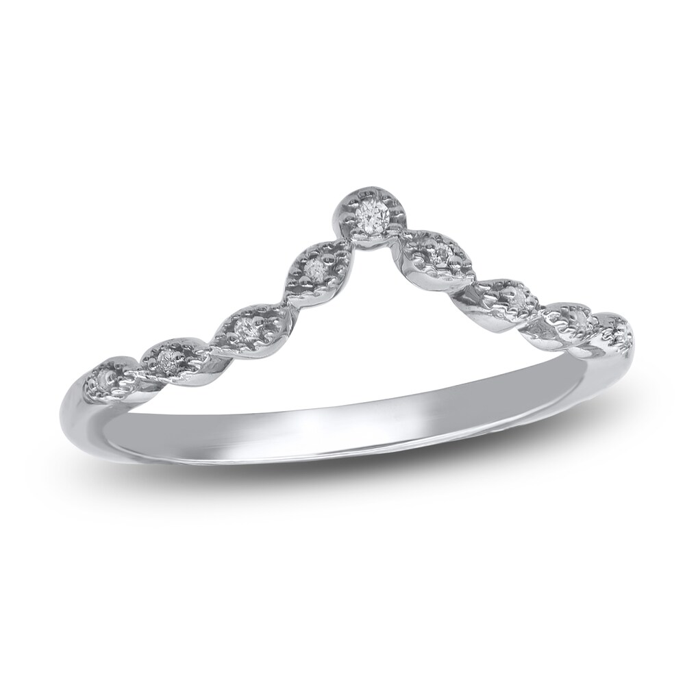 Diamond Wedding Band 1/20 ct tw Round 14K White Gold BZEDqTX4 Diamond Wedding Band 1/20 ct tw Round 14K White Gold BZEDqTX4