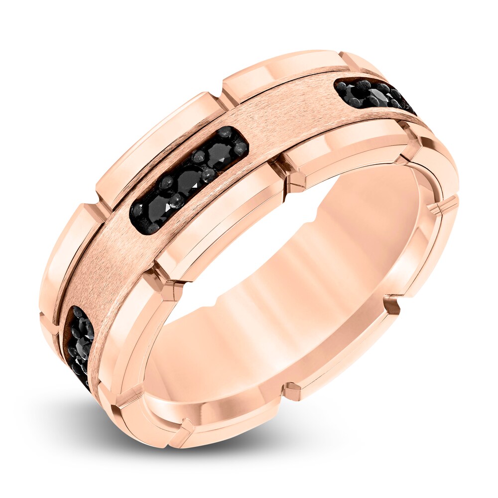 Black Diamond Wedding Band 1/3 ct tw Round Tungsten BgcARMRZ Black Diamond Wedding Band 1/3 ct tw Round Tungsten BgcARMRZ