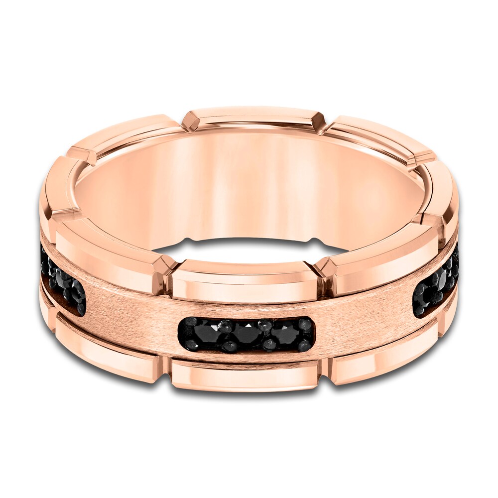 Black Diamond Wedding Band 1/3 ct tw Round Tungsten BgcARMRZ Black Diamond Wedding Band 1/3 ct tw Round Tungsten BgcARMRZ