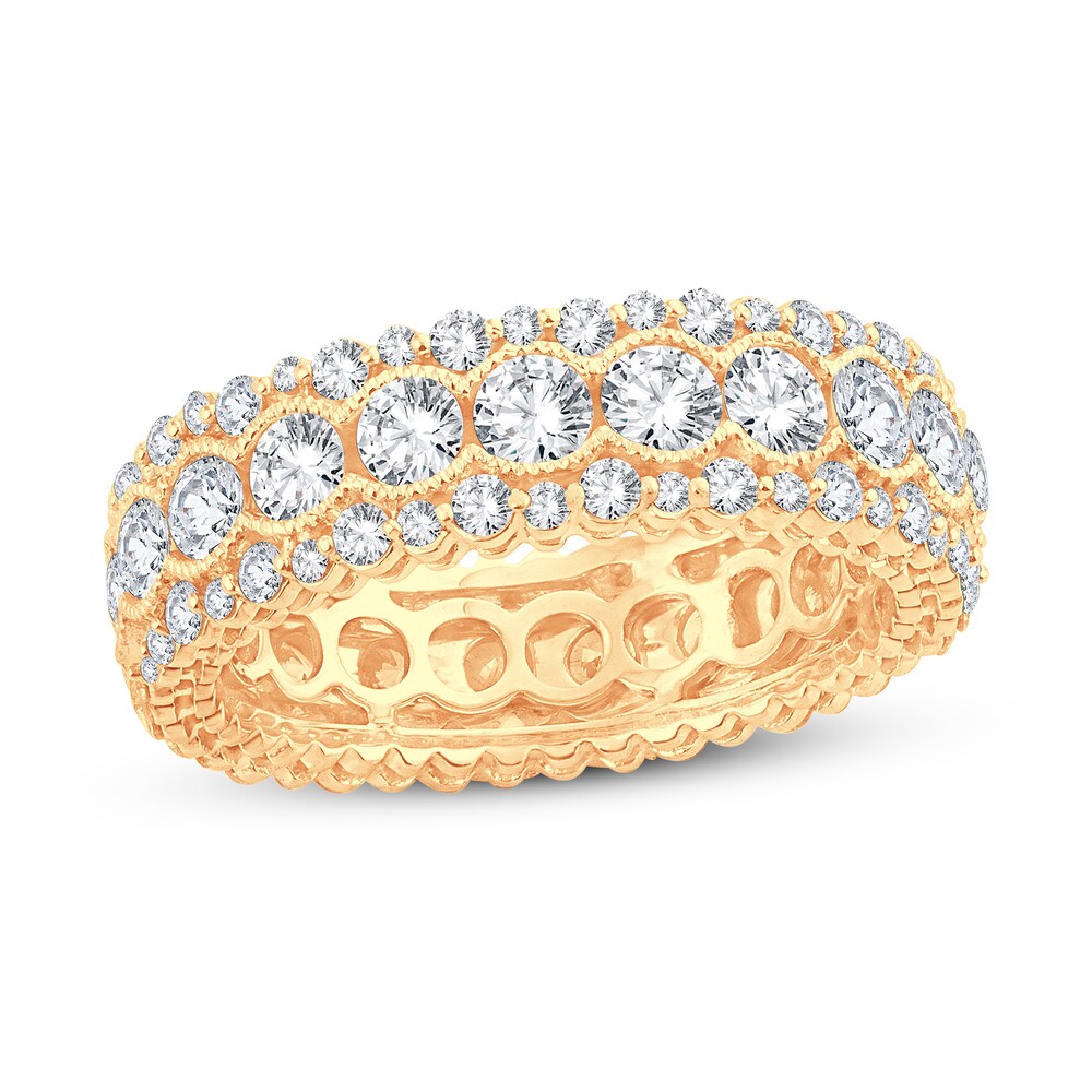 Diamond Eternity Band 3 ct tw Round 14K Yellow Gold BoXH3J4Q Diamond Eternity Band 3 ct tw Round 14K Yellow Gold BoXH3J4Q