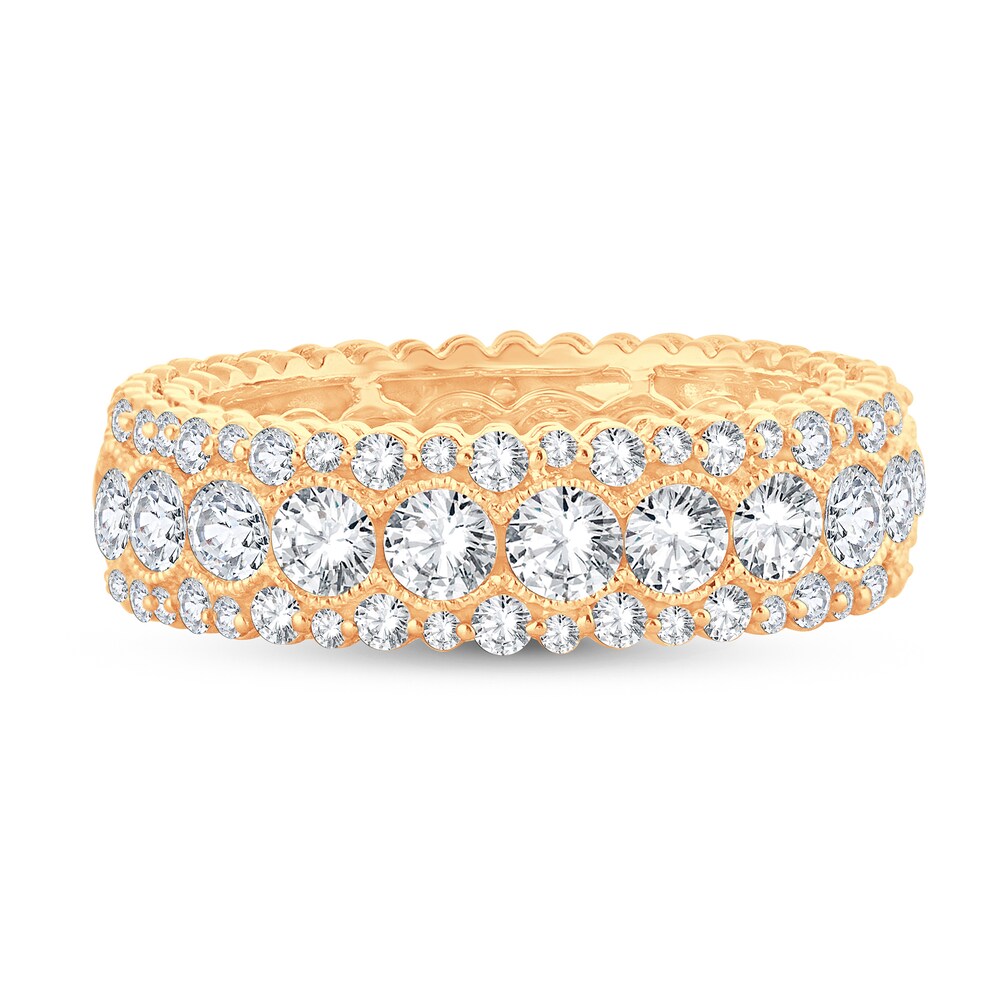 Diamond Eternity Band 3 ct tw Round 14K Yellow Gold BoXH3J4Q Diamond Eternity Band 3 ct tw Round 14K Yellow Gold BoXH3J4Q