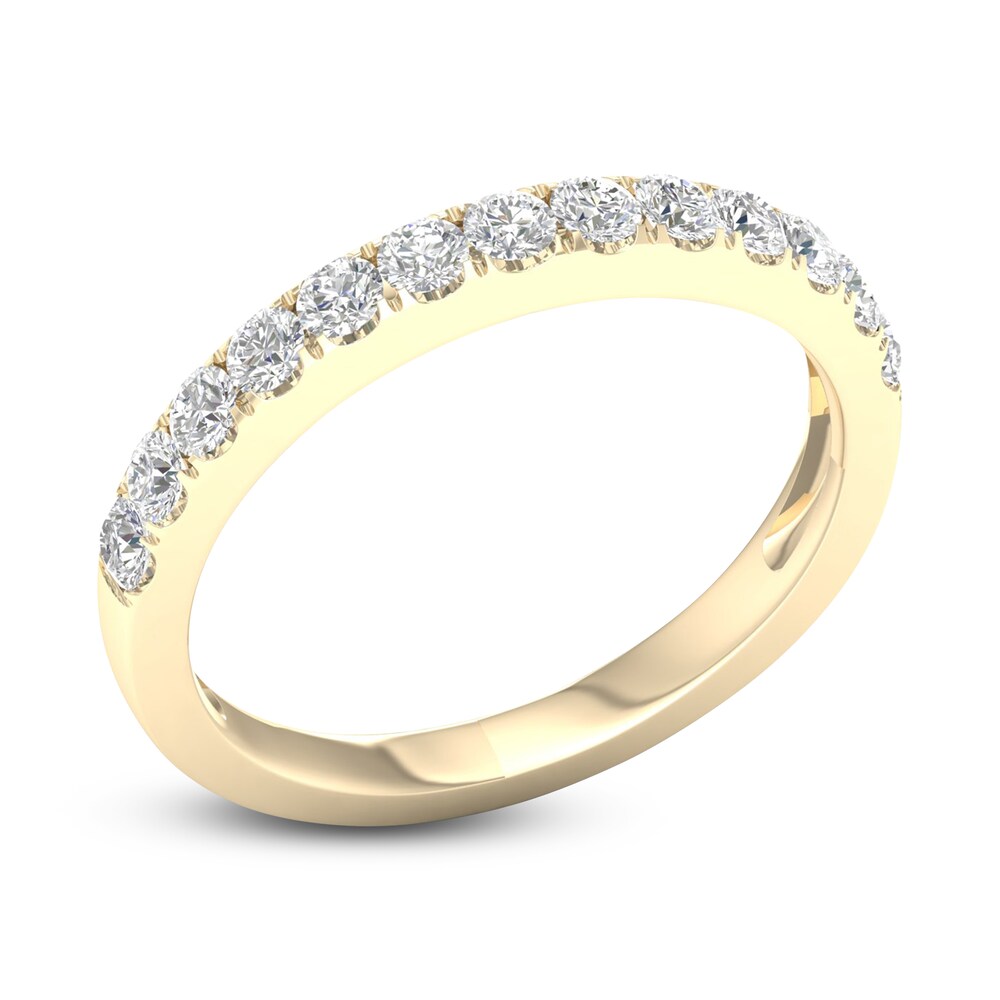 Diamond Wedding Band 1/2 ct tw Round 14K Yellow Gold ByVrTxqw Diamond Wedding Band 1/2 ct tw Round 14K Yellow Gold ByVrTxqw