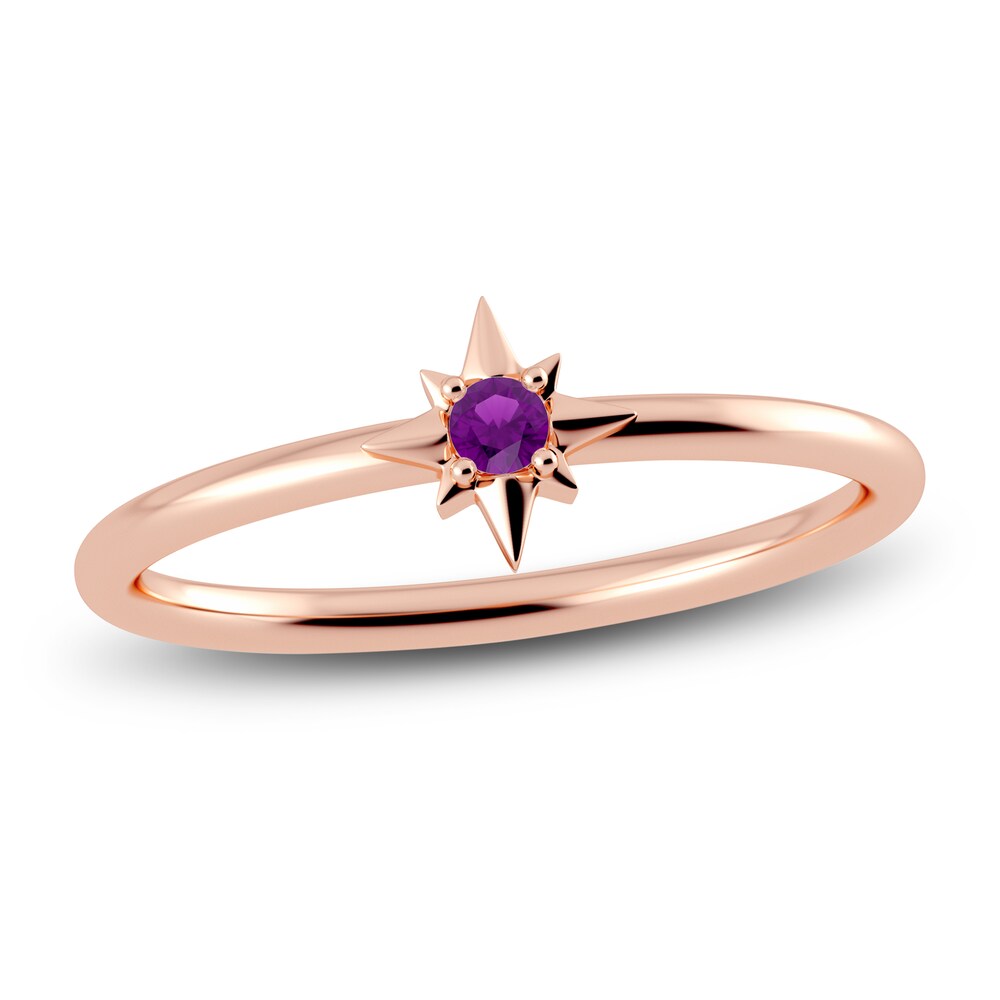 Juliette Maison Natural Amethyst Starburst Ring 10K Rose Gold Bz2TPb3m Juliette Maison Natural Amethyst Starburst Ring 10K Rose Gold Bz2TPb3m