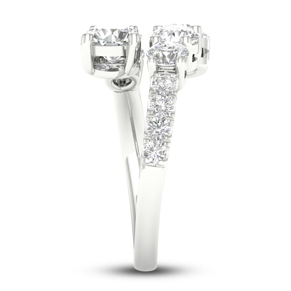 Lab-Created Diamond Wrap Ring 3 ct tw Round 14K White Gold C4WblsOk Lab-Created Diamond Wrap Ring 3 ct tw Round 14K White Gold C4WblsOk