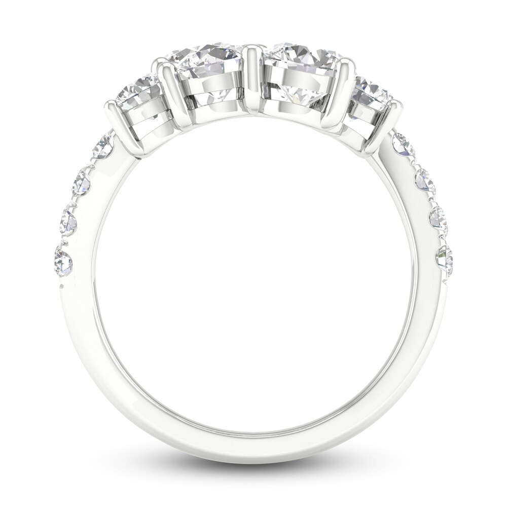 Lab-Created Diamond Wrap Ring 3 ct tw Round 14K White Gold C4WblsOk Lab-Created Diamond Wrap Ring 3 ct tw Round 14K White Gold C4WblsOk