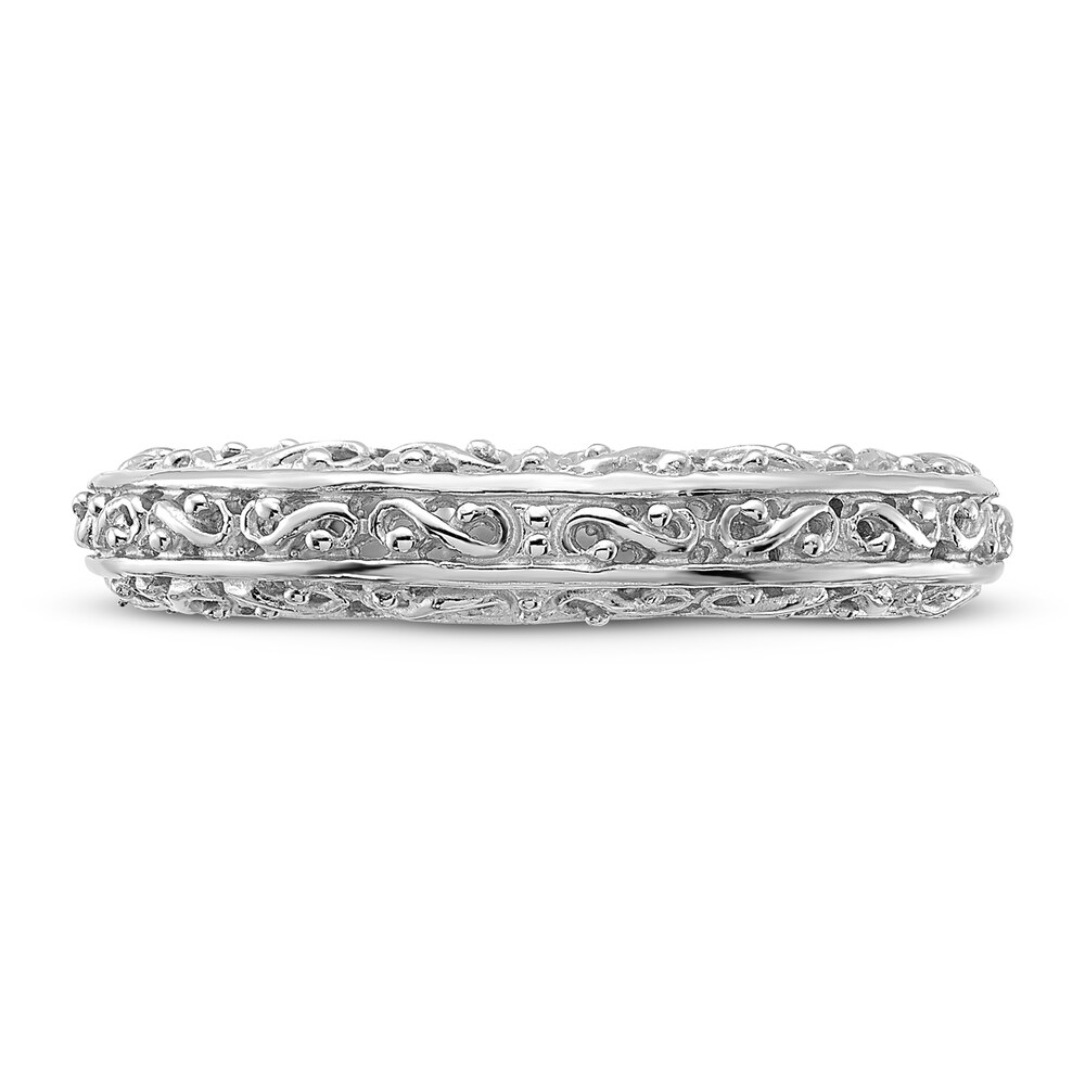 Filigree Design Anniversary Band 14K White Gold CDYChqpa Filigree Design Anniversary Band 14K White Gold CDYChqpa