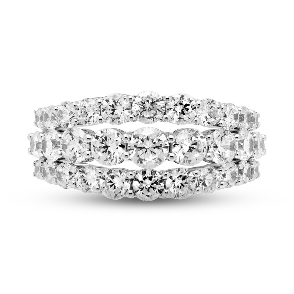 Hearts Desire Diamond 3-Row Ring 1 ct tw Round 18K White Gold CUKzR5Vd Hearts Desire Diamond 3-Row Ring 1 ct tw Round 18K White Gold CUKzR5Vd