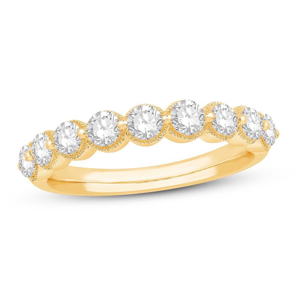 Diamond Anniversary Ring 7/8 ct tw Round 14K Yellow Gold CV4F7Wql Diamond Anniversary Ring 7/8 ct tw Round 14K Yellow Gold CV4F7Wql
