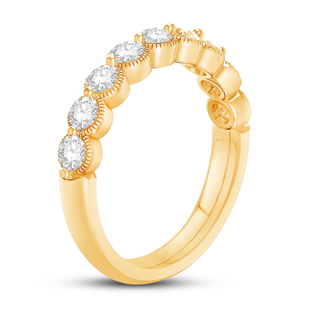 Diamond Anniversary Ring 7/8 ct tw Round 14K Yellow Gold CV4F7Wql Diamond Anniversary Ring 7/8 ct tw Round 14K Yellow Gold CV4F7Wql