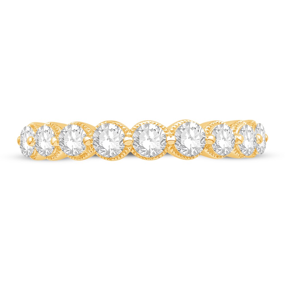 Diamond Anniversary Ring 7/8 ct tw Round 14K Yellow Gold CV4F7Wql Diamond Anniversary Ring 7/8 ct tw Round 14K Yellow Gold CV4F7Wql
