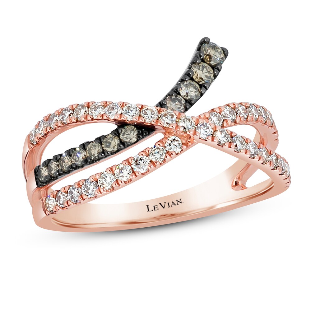 Le Vian Chocolate Diamond Ring 5/8 ct tw Round 14K Strawberry Gold CdNn3fDu Le Vian Chocolate Diamond Ring 5/8 ct tw Round 14K Strawberry Gold CdNn3fDu