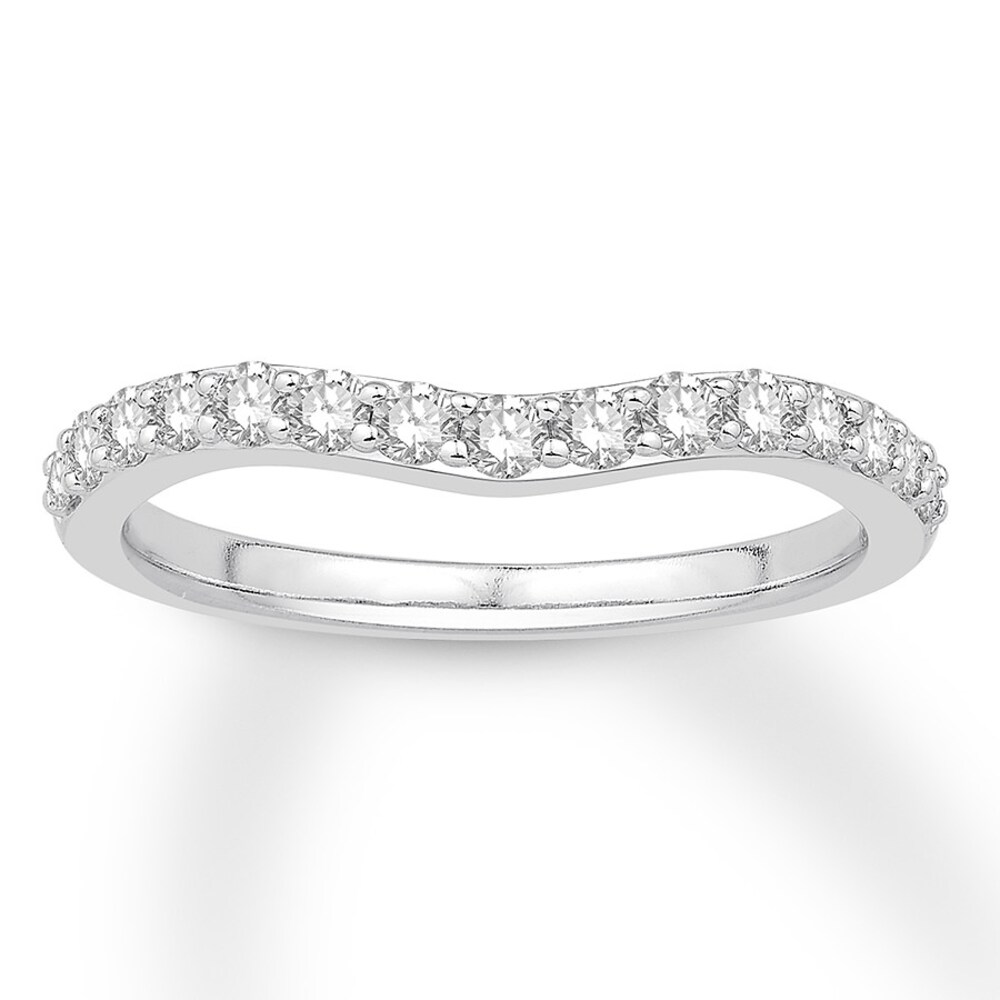 Diamond Enhancer Ring 3/8 ct tw Round-cut 14K White Gold ClxYX2bj Diamond Enhancer Ring 3/8 ct tw Round-cut 14K White Gold ClxYX2bj