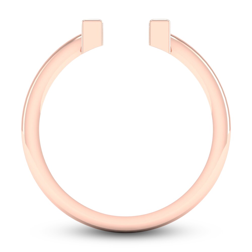 Diamond Open Cuff Wedding Band 1/10 ct tw Baguette 14K Rose Gold CyiOBAvx Diamond Open Cuff Wedding Band 1/10 ct tw Baguette 14K Rose Gold CyiOBAvx