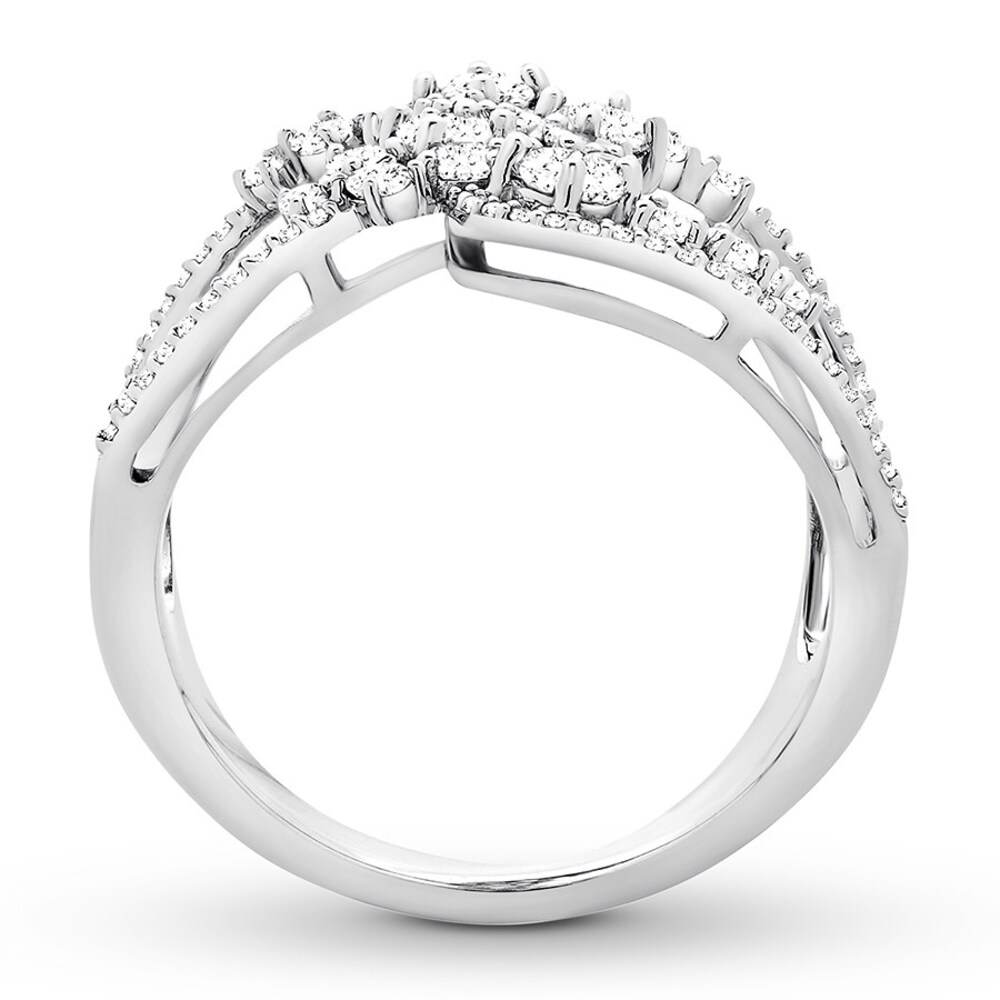 Diamond Ring 1 carat tw Round 10K White Gold D1kKRJXY Diamond Ring 1 carat tw Round 10K White Gold D1kKRJXY