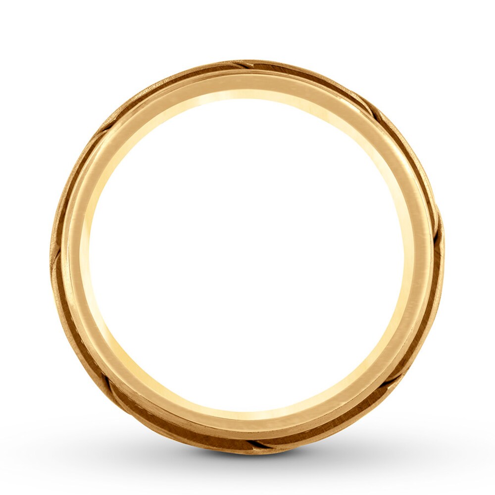 Men\'s Wedding Band 14K Yellow Gold 8mm D6Quzzip Men\'s Wedding Band 14K Yellow Gold 8mm D6Quzzip