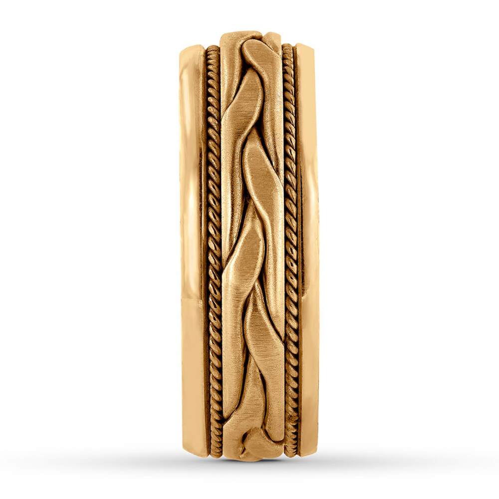 Men\'s Wedding Band 14K Yellow Gold 8mm D6Quzzip Men\'s Wedding Band 14K Yellow Gold 8mm D6Quzzip