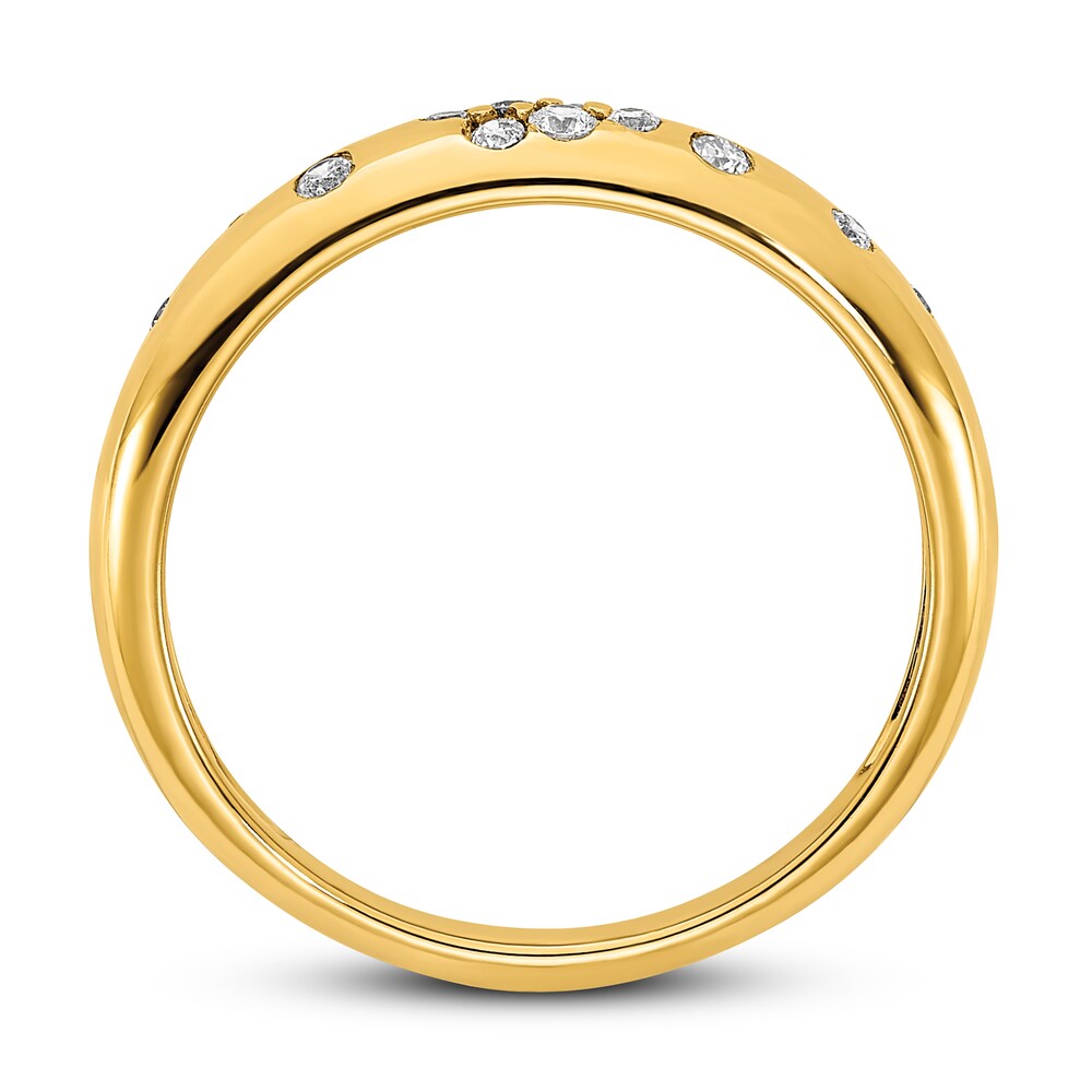 Diamond Sprinkle Ring 1/6 ct tw Round 14K Yellow Gold D7TtLyfL Diamond Sprinkle Ring 1/6 ct tw Round 14K Yellow Gold D7TtLyfL
