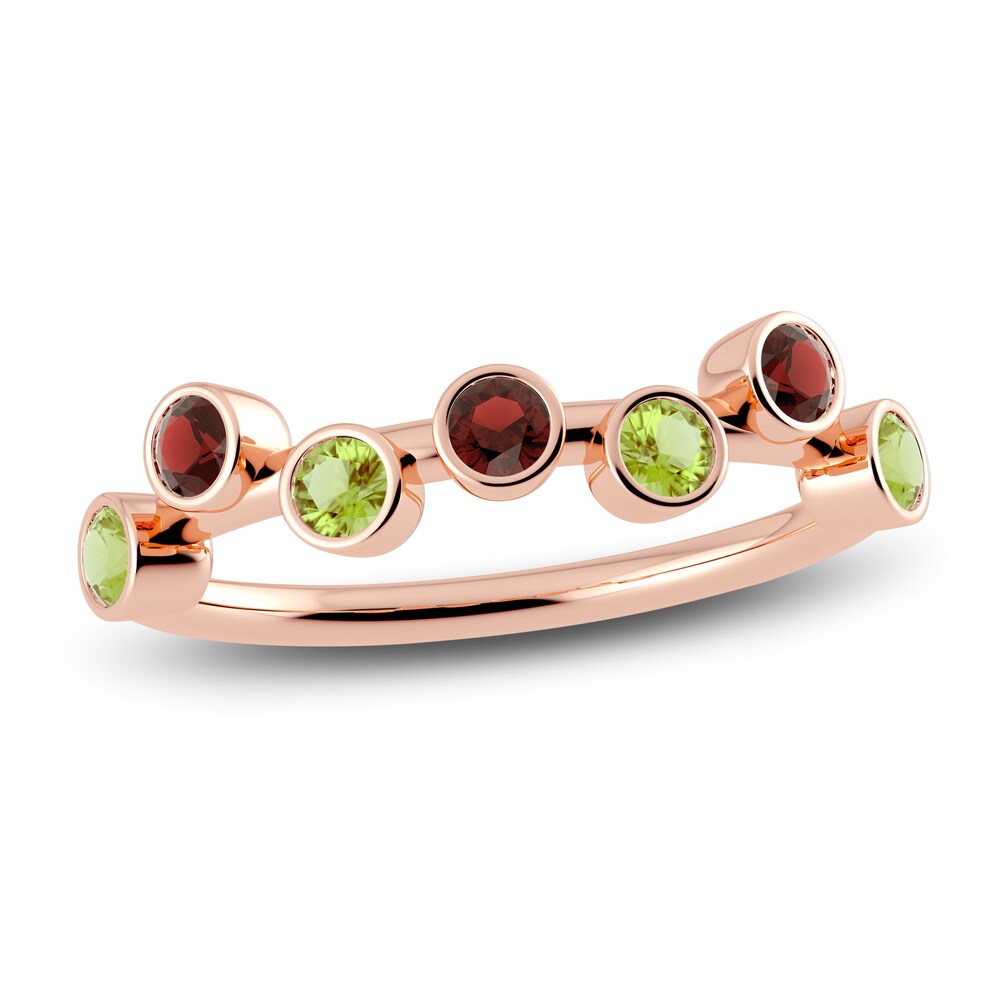 Juliette Maison Natural Garnet & Natural Peridot Ring 10K Rose Gold DM3KZvZj Juliette Maison Natural Garnet & Natural Peridot Ring 10K Rose Gold DM3KZvZj