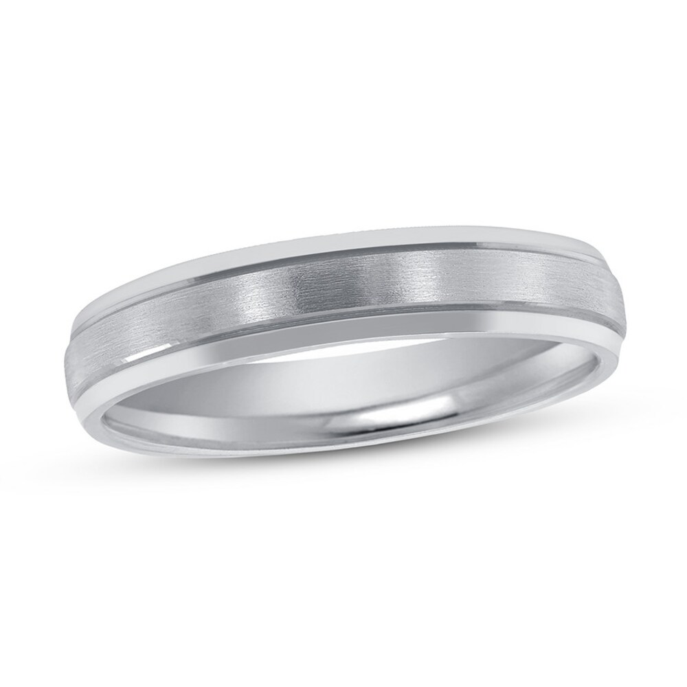 Wedding Band Brushed Platinum 4mm DReUzm8a Wedding Band Brushed Platinum 4mm DReUzm8a