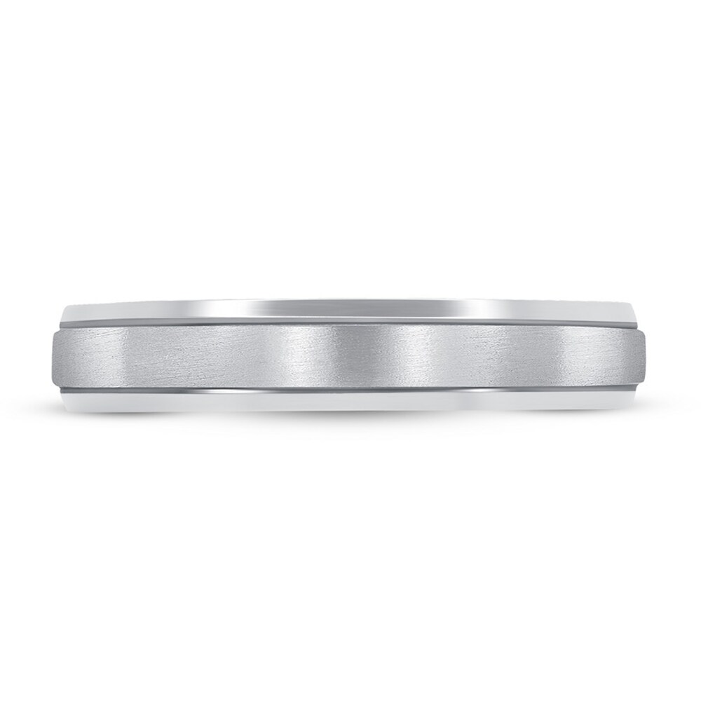 Wedding Band Brushed Platinum 4mm DReUzm8a Wedding Band Brushed Platinum 4mm DReUzm8a