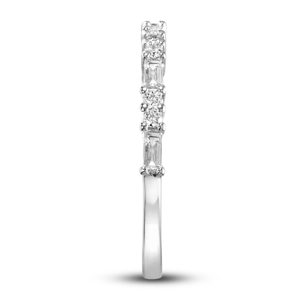 Diamond Anniversary Band 1/3 ct tw Baguette/Round 14K White Gold DYe7Pzvj Diamond Anniversary Band 1/3 ct tw Baguette/Round 14K White Gold DYe7Pzvj