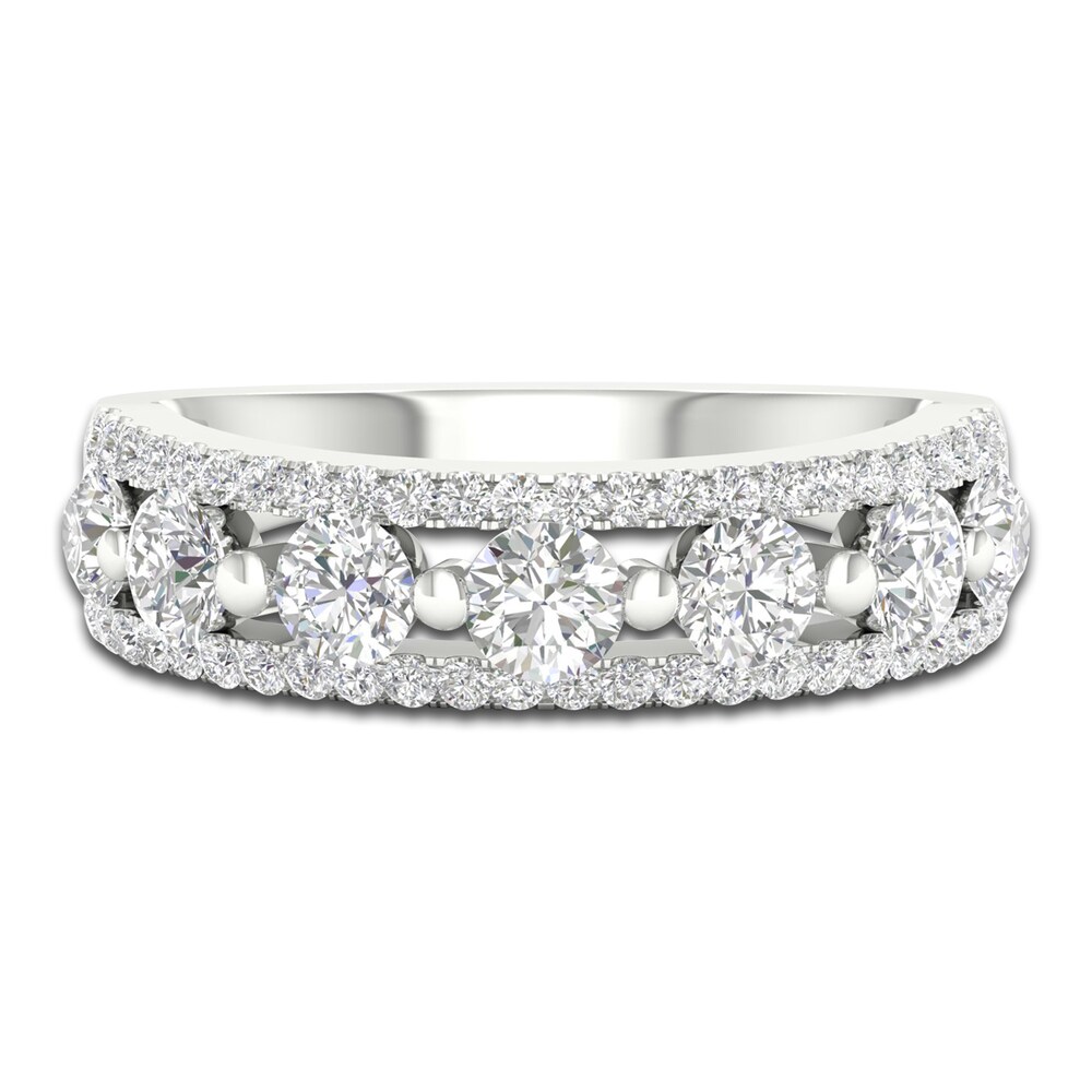 Diamond Anniversary Band 7/8 ct tw Round 14K White Gold DguqcPNY