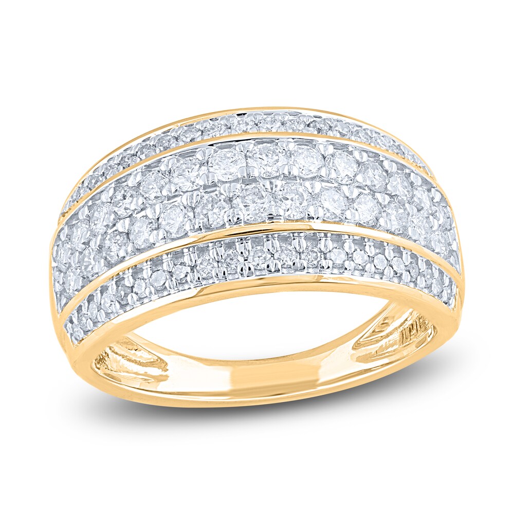 Diamond Anniversary Band 1 ct tw Round 14K Yellow Gold Dl9riuXl