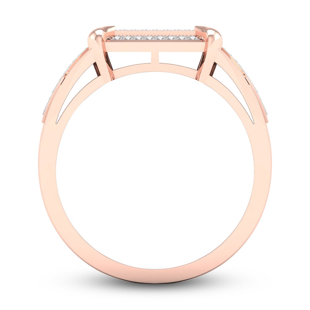 Men\'s Diamond Ring 1/4 ct tw Round 10K Rose Gold DmuI3dM3 Men\'s Diamond Ring 1/4 ct tw Round 10K Rose Gold DmuI3dM3