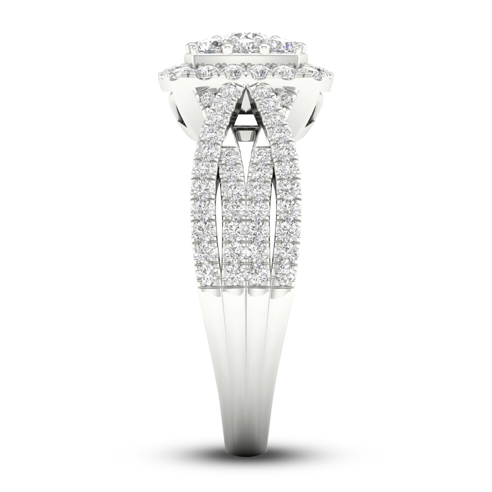 Diamond Ring 1 ct tw Round 14K White Gold Dn1GFif4 Diamond Ring 1 ct tw Round 14K White Gold Dn1GFif4