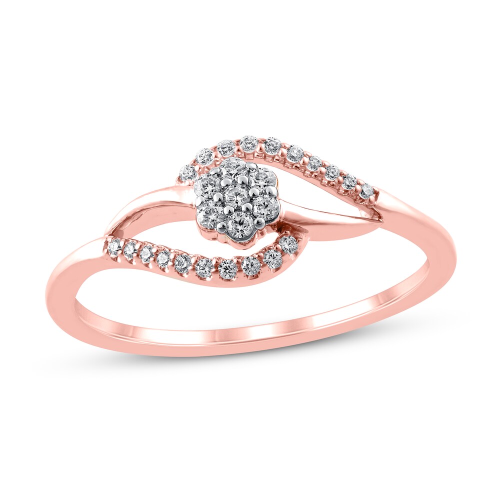 Diamond Ring 1/8 ct tw Round 10K Rose Gold E7i89VgC Diamond Ring 1/8 ct tw Round 10K Rose Gold E7i89VgC