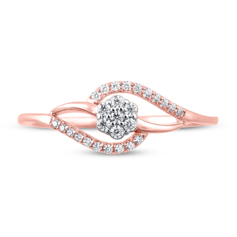 Diamond Ring 1/8 ct tw Round 10K Rose Gold E7i89VgC Diamond Ring 1/8 ct tw Round 10K Rose Gold E7i89VgC