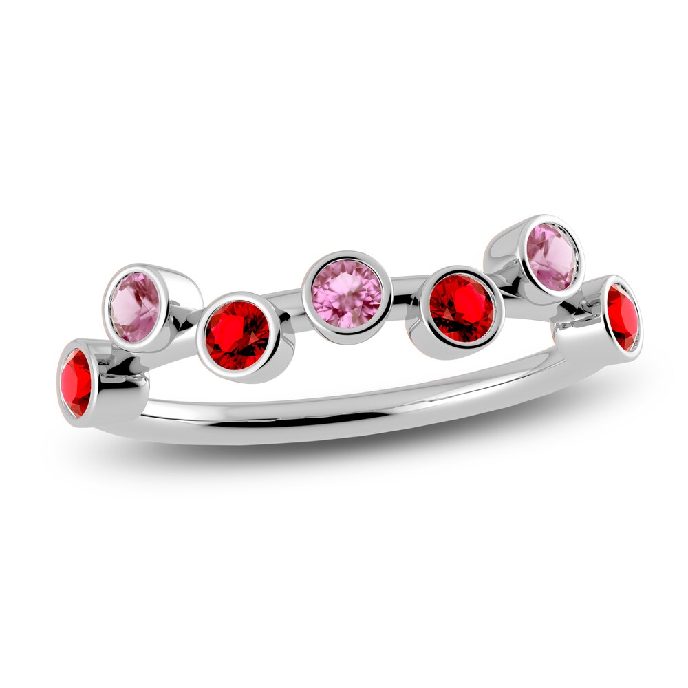 Juliette Maison Natural Pink Tourmaline & Natural Ruby Ring 10K White Gold E9p1Sodh Juliette Maison Natural Pink Tourmaline & Natural Ruby Ring 10K White Gold E9p1Sodh