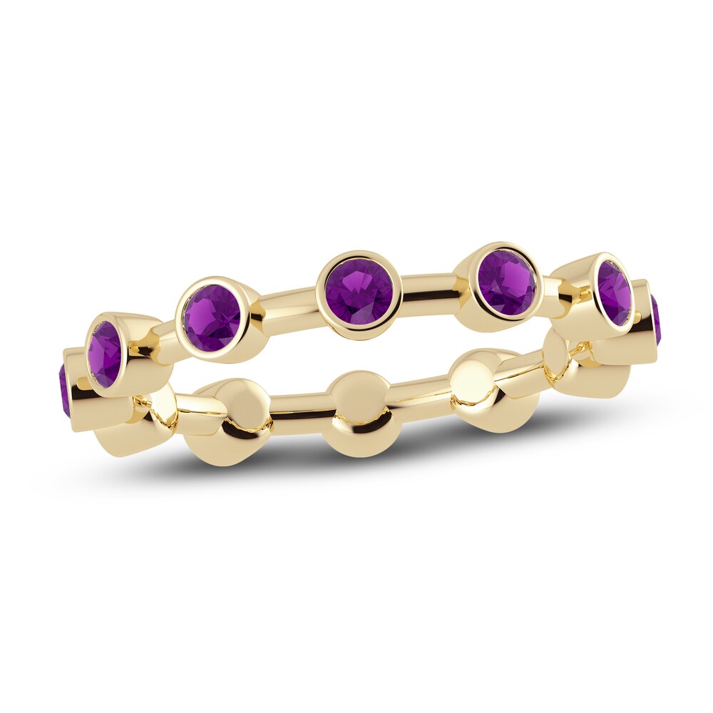 Juliette Maison Natural Amethyst Ring 10K Yellow Gold EPMHzEQc Juliette Maison Natural Amethyst Ring 10K Yellow Gold EPMHzEQc