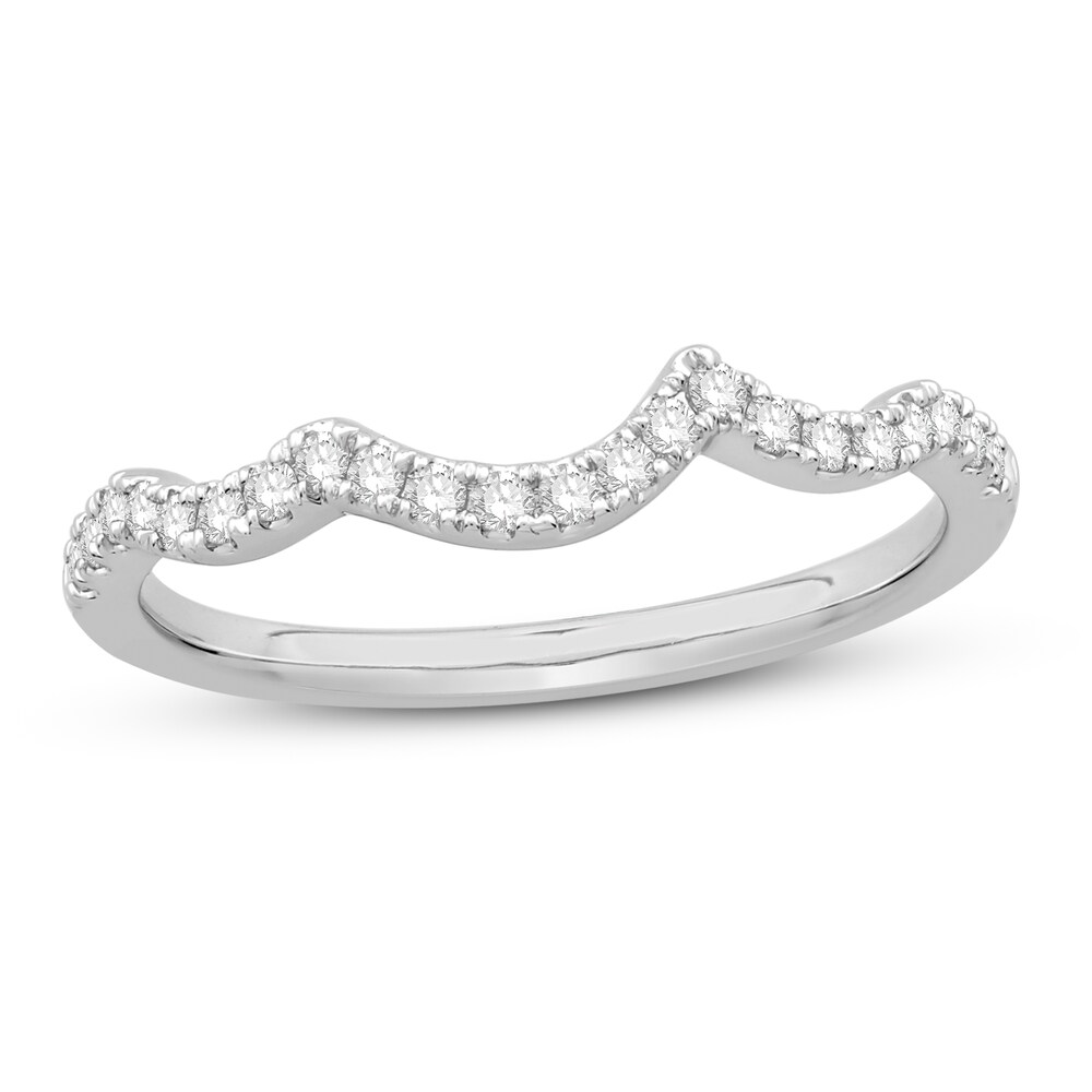 Diamond Wedding Band 1/5 ct tw Round 14K White Gold EPWdwLBg