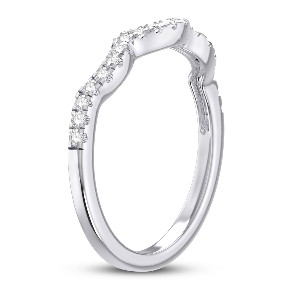 Diamond Wedding Band 1/5 ct tw Round 14K White Gold EPWdwLBg Diamond Wedding Band 1/5 ct tw Round 14K White Gold EPWdwLBg