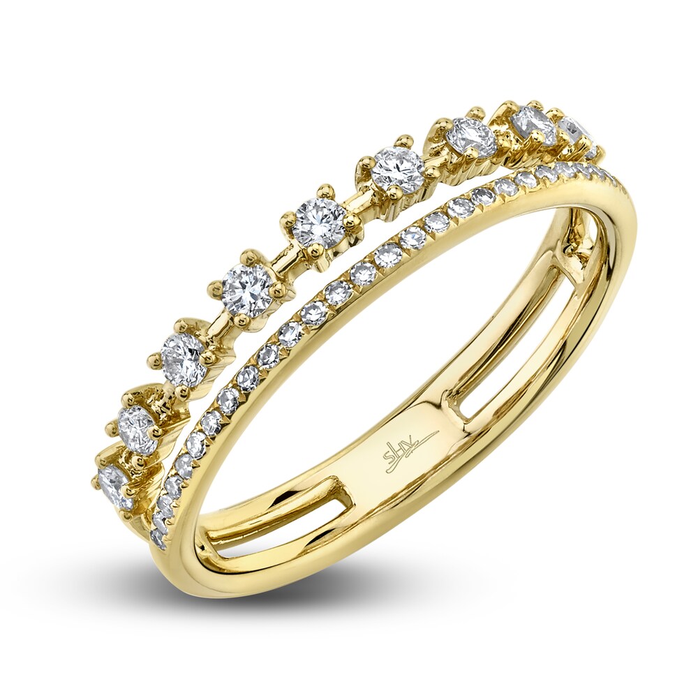 Shy Creation Diamond Ring 1/3 ct tw Round 14K Yellow Gold SC55020852 EUw1CBpr Shy Creation Diamond Ring 1/3 ct tw Round 14K Yellow Gold SC55020852 EUw1CBpr