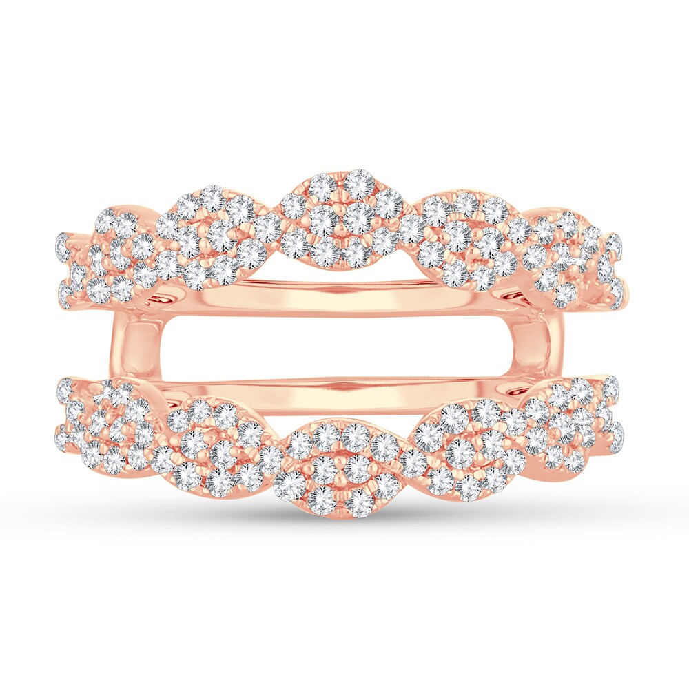 Diamond Enhancer Ring 5/8 ct tw Round 14K Rose Gold Emjbn751 Diamond Enhancer Ring 5/8 ct tw Round 14K Rose Gold Emjbn751