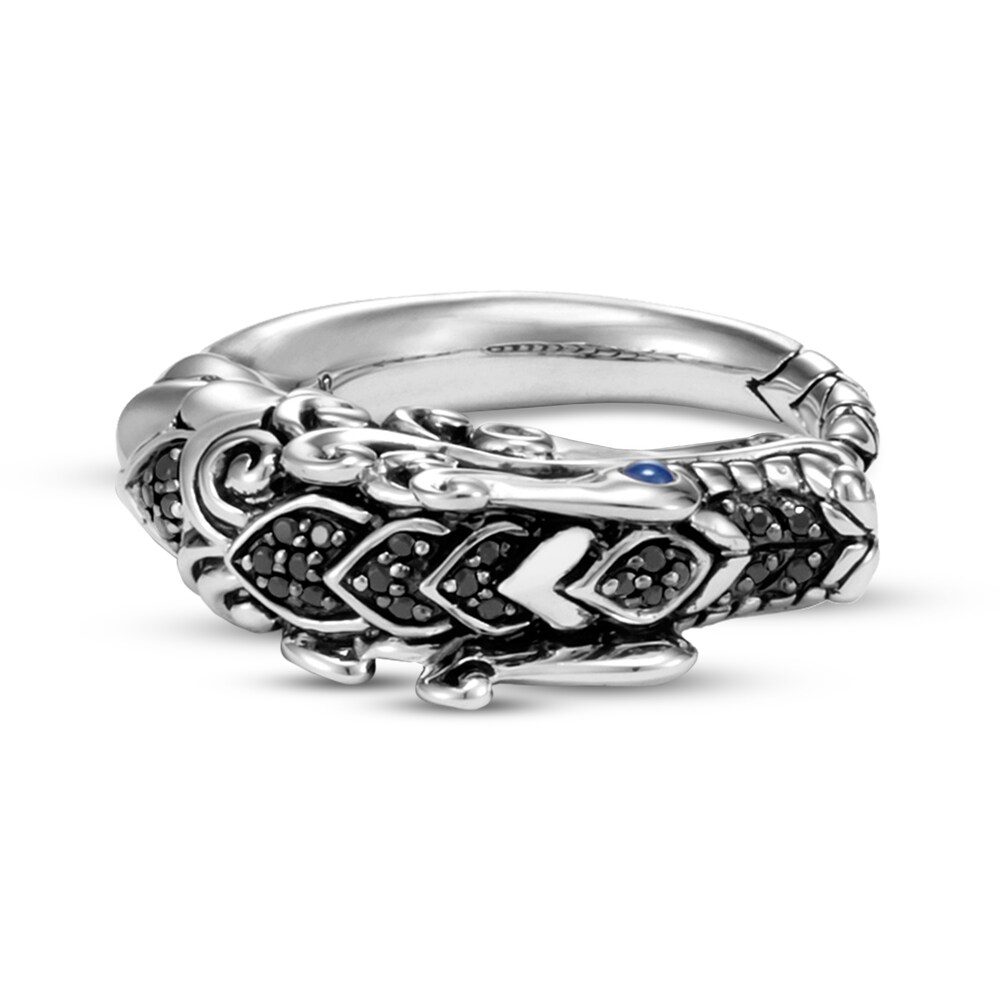 John Hardy Legends Naga Brushed Ring Black Sapphire Sterling Silver Euw7Uw93 John Hardy Legends Naga Brushed Ring Black Sapphire Sterling Silver Euw7Uw93