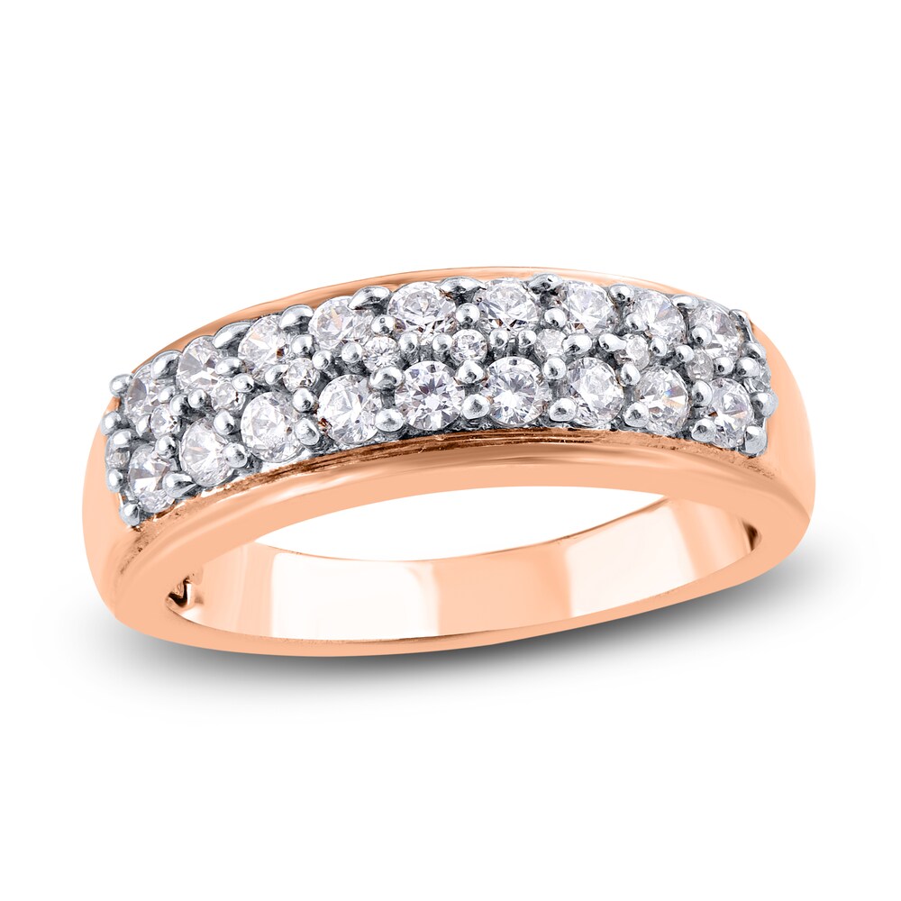Diamond Anniversary Band 3/4 ct tw Round 14K Rose Gold F0kiQjct Diamond Anniversary Band 3/4 ct tw Round 14K Rose Gold F0kiQjct