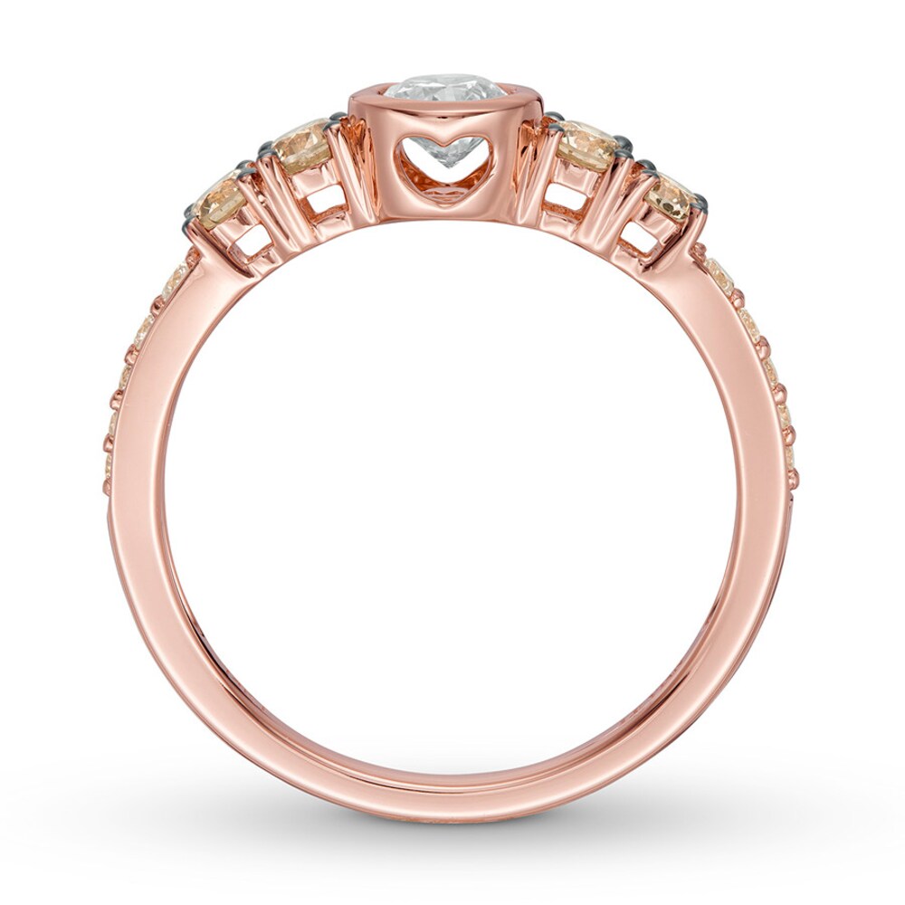 LeVian Diamond Ring 3/4 carat tw 14K Strawberry Gold F0luBbww