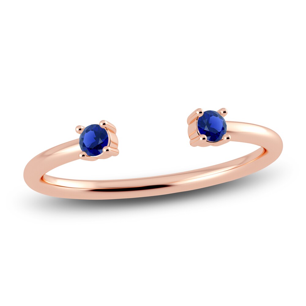 Juliette Maison Natural Blue Sapphire Cuff Ring 10K Rose Gold F5rc7afN Juliette Maison Natural Blue Sapphire Cuff Ring 10K Rose Gold F5rc7afN