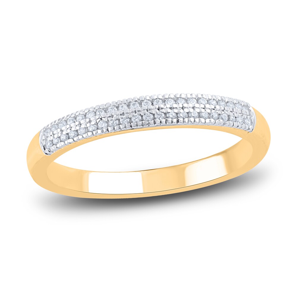 Diamond Stackable Anniversary Band 1/10 ct tw Round 14K Yellow Gold F8GYGWHw Diamond Stackable Anniversary Band 1/10 ct tw Round 14K Yellow Gold F8GYGWHw