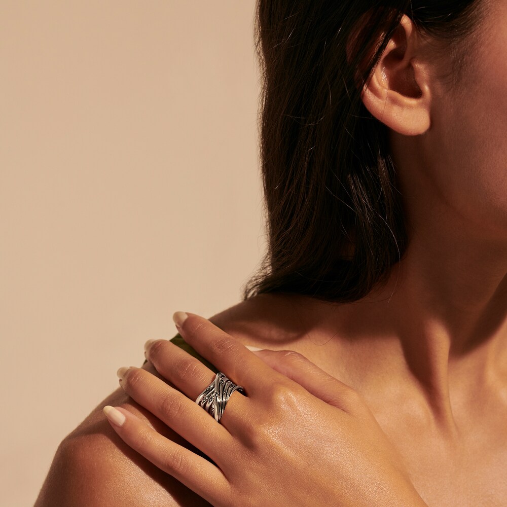 John Hardy Bamboo Overlap Ring Sterling Silver FB9dlKdQ John Hardy Bamboo Overlap Ring Sterling Silver FB9dlKdQ