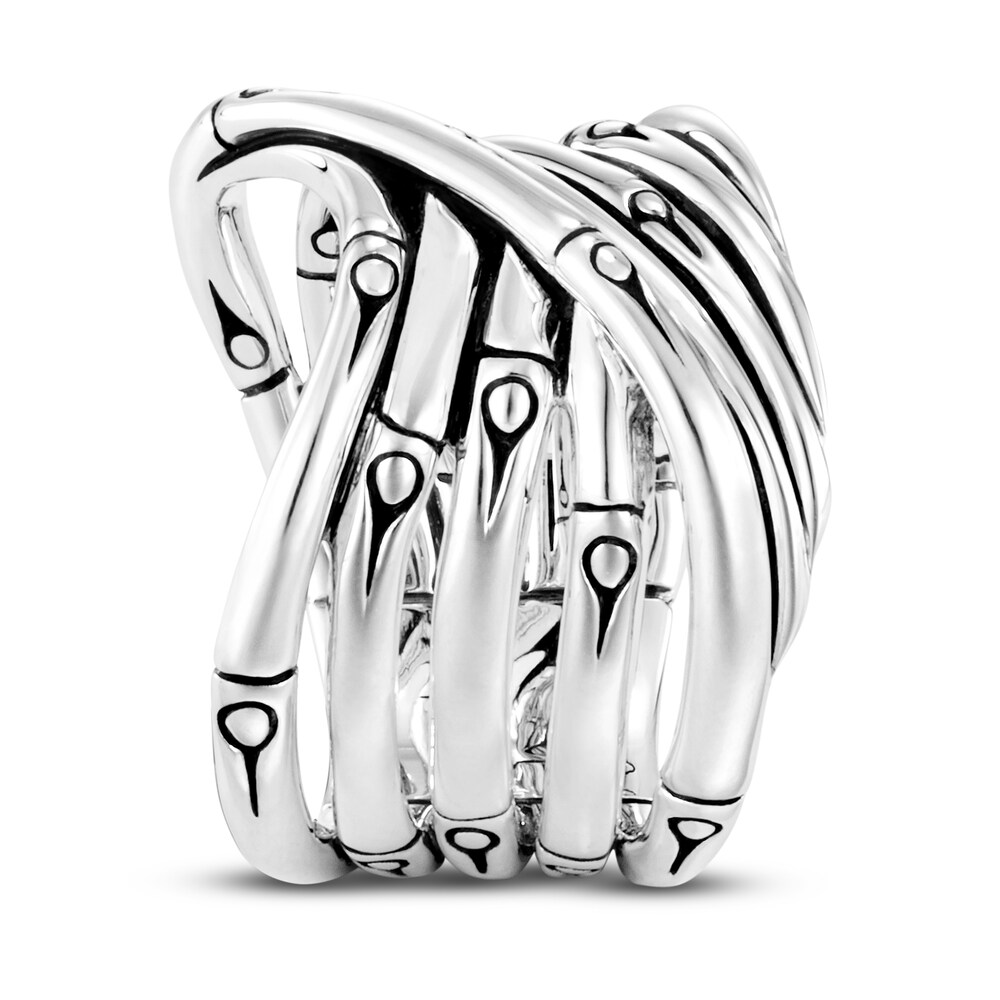 John Hardy Bamboo Overlap Ring Sterling Silver FB9dlKdQ John Hardy Bamboo Overlap Ring Sterling Silver FB9dlKdQ