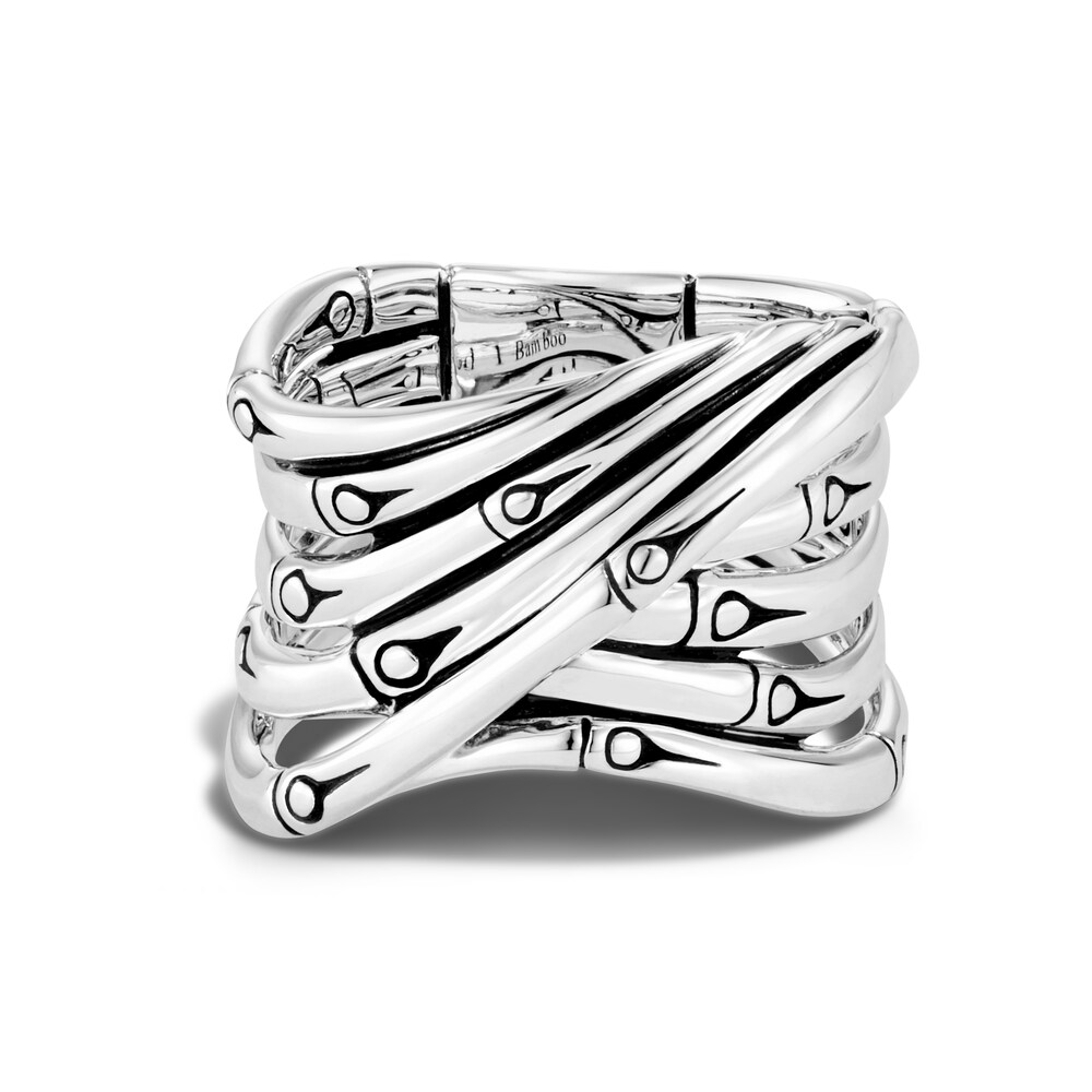 John Hardy Bamboo Overlap Ring Sterling Silver FB9dlKdQ John Hardy Bamboo Overlap Ring Sterling Silver FB9dlKdQ