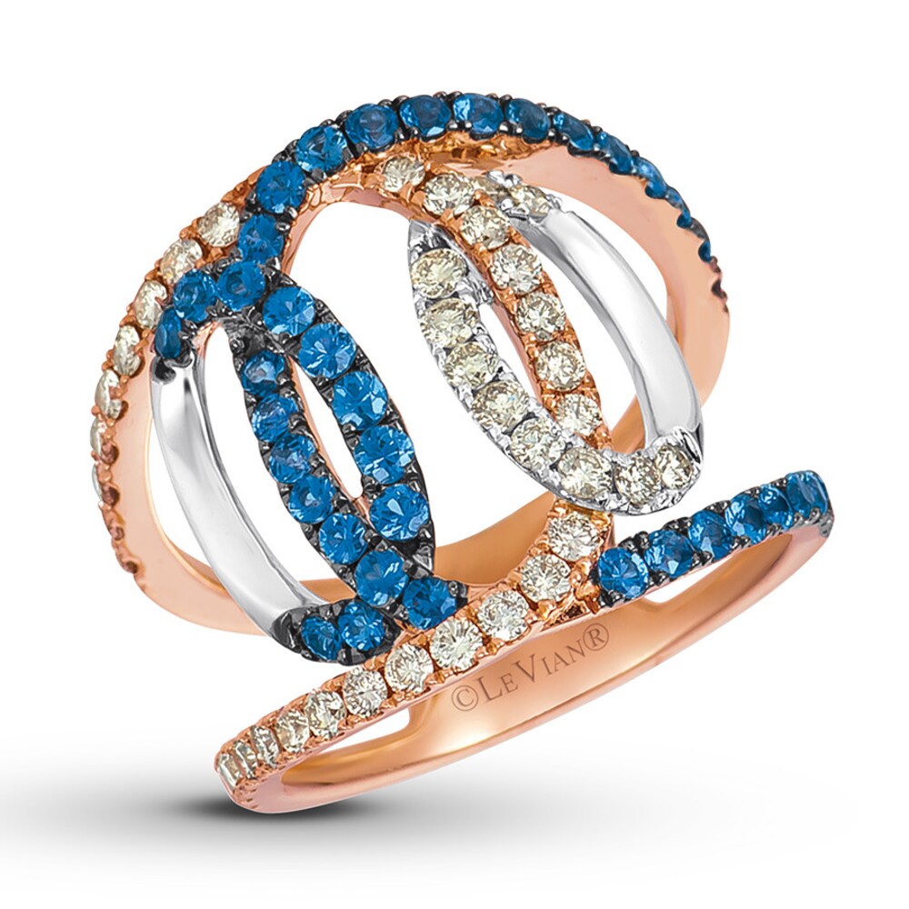 Le Vian Sapphire Ring 3/4 ct tw Diamonds 14K Two-Tone Gold FgduhY30 Le Vian Sapphire Ring 3/4 ct tw Diamonds 14K Two-Tone Gold FgduhY30