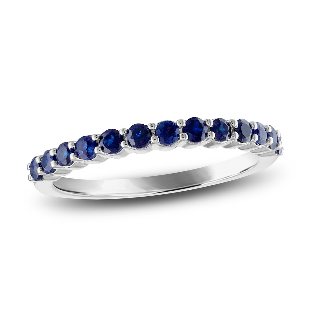 Vera Wang WISH Natural Blue Sapphire Band 10K White Gold Fk4QgtZl