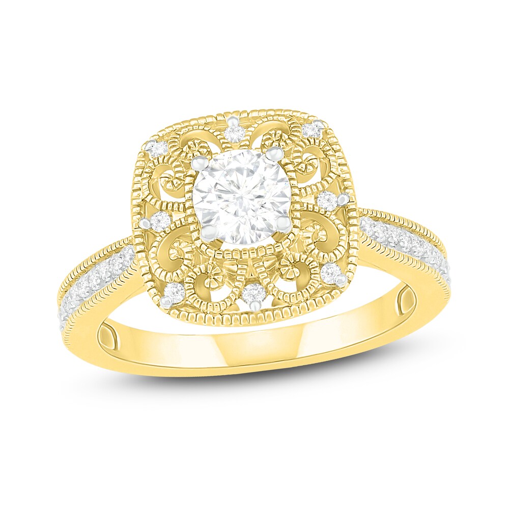 Diamond Ring 1/2 ct tw Round 14K Yellow Gold FmKWrvTl Diamond Ring 1/2 ct tw Round 14K Yellow Gold FmKWrvTl